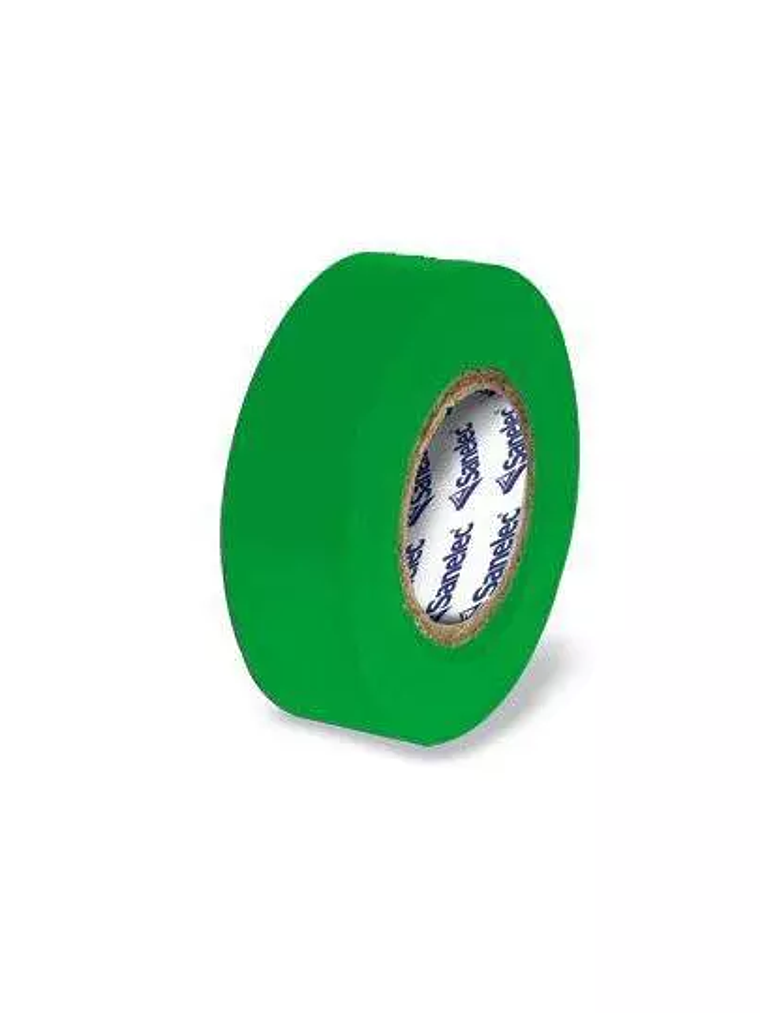 Cinta de aislar santul 9 m verde. 1