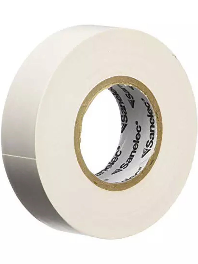 Cinta de aislar santul 18m blanco. 1