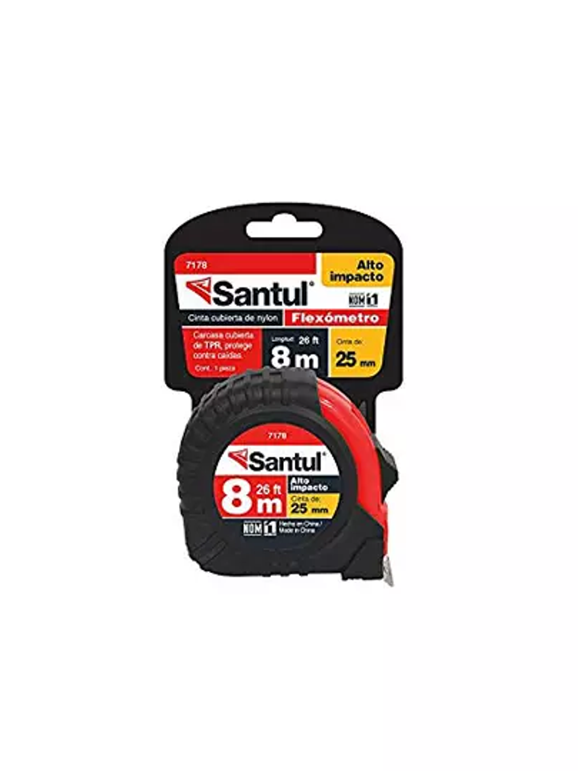 Flexómetro de 8 M santul 1