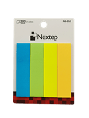 Banderitas Nextep Neon 4 Colores 200 Piezas c/10 Estuches