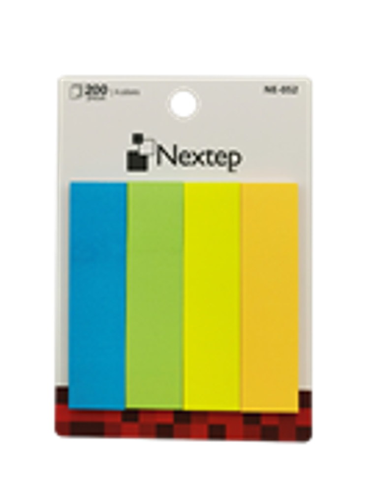 Banderitas Nextep Neon 4 Colores 200 Piezas c/10 Estuches 1