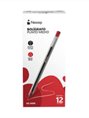 Boligrafo Nextep 1000 Rojo 1mm c/12