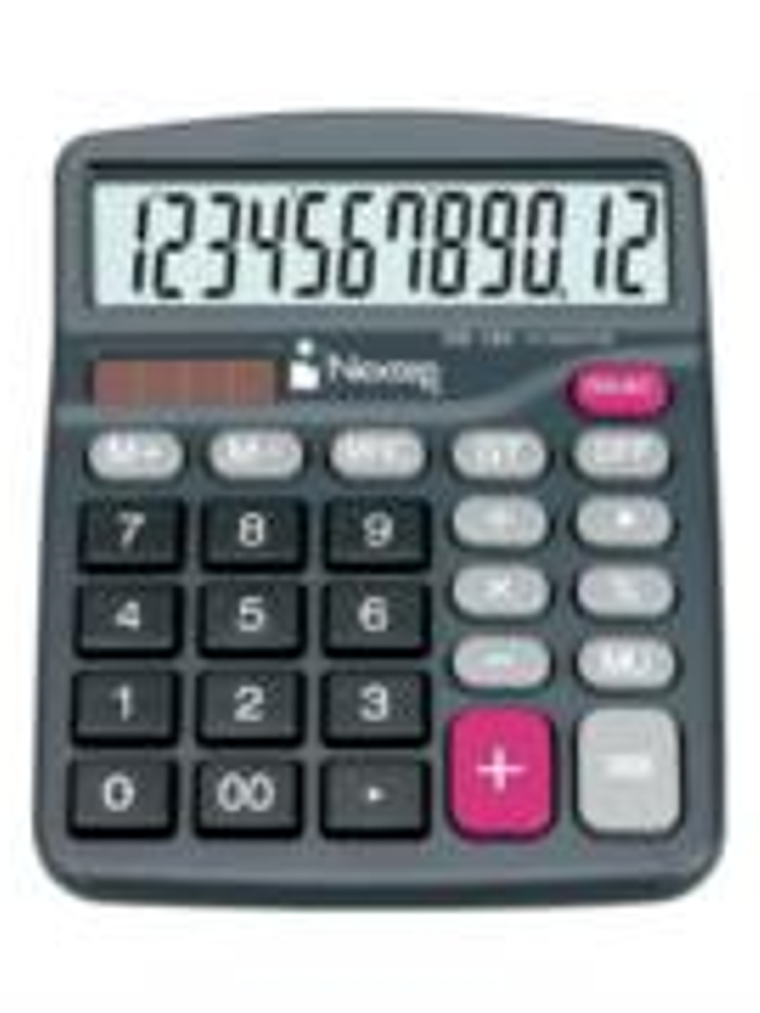 Calculadora Nextep 12 Dígitos Semi Escritorio Bateria/Solar 1