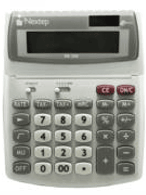 Calculadora Nextep 12 Dígitos Escritorio Función Impuestos Solar/Batería