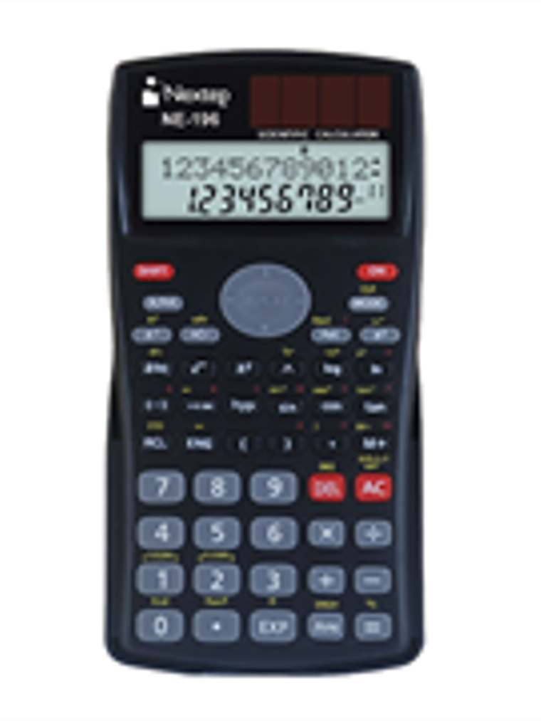 Calculadora Nextep Científica 10+2 Dígitos Doble Línea 240 Funciones Batería Solar 1