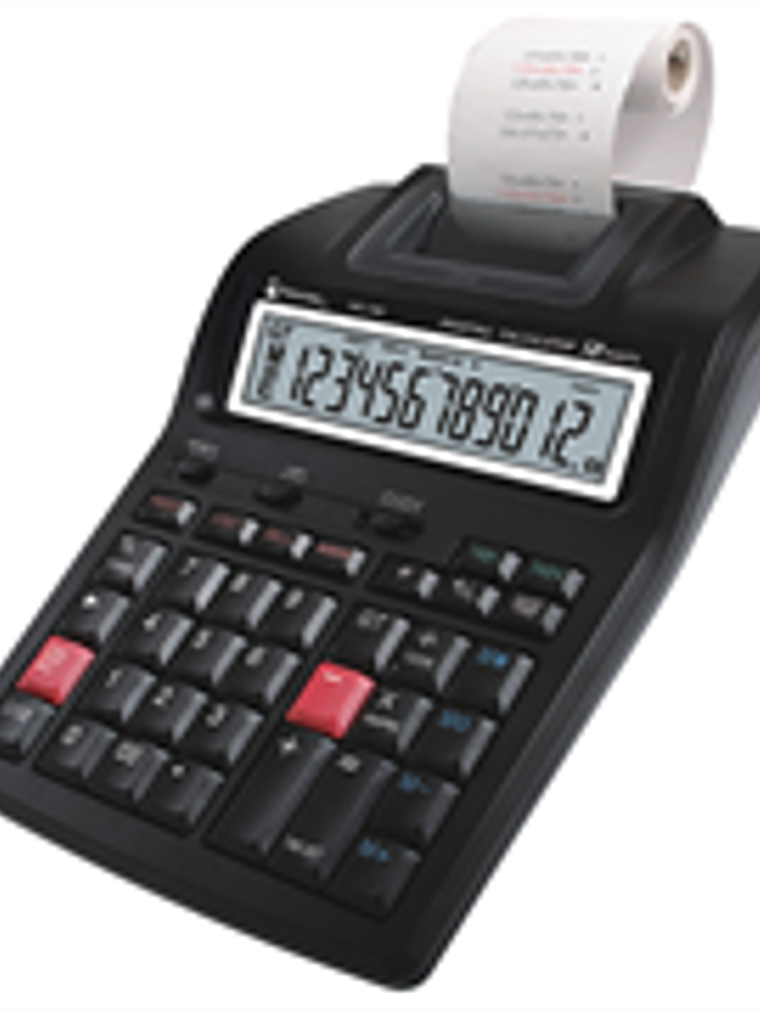 Calculadora Sumadora Nextep con Impresora 2 Colores 12 Digitos 1