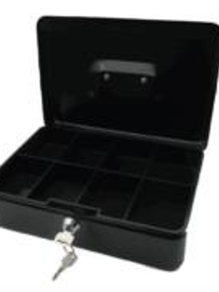 Caja Dinero Nextep Metálica Grande 25cm Color Negro 1