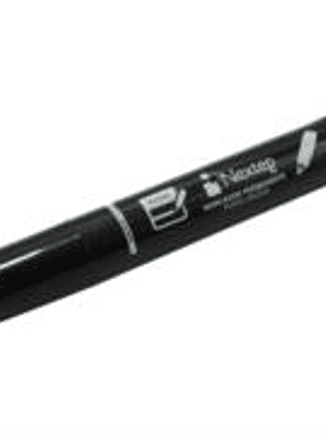 Marcador Nextep Permanente Punta Gruesa Cincel 4mm Negro c/12 Pzas