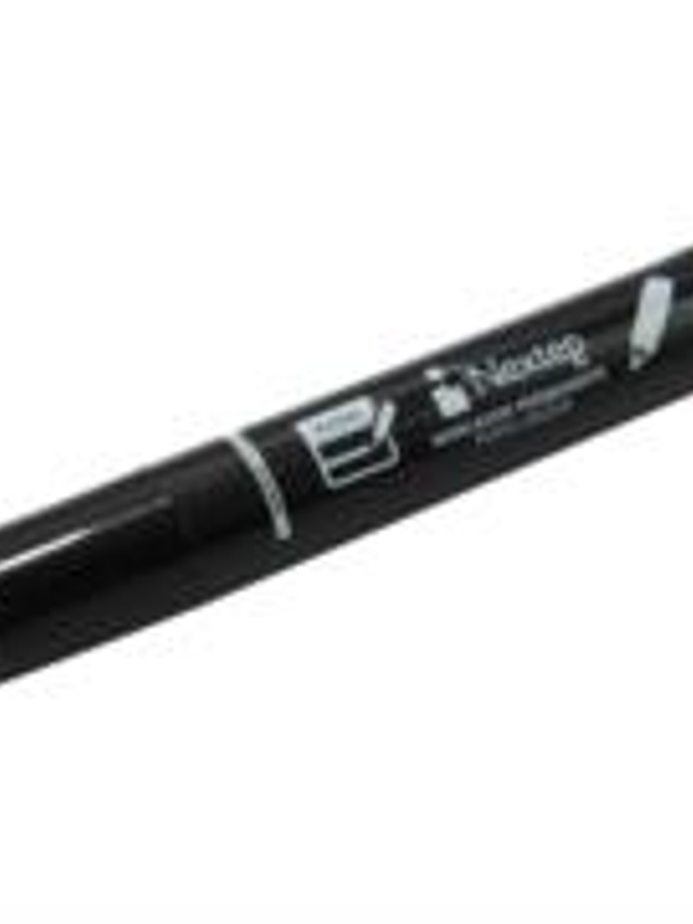 Marcador Nextep Permanente Punta Gruesa Cincel 4mm Negro c/12 Pzas 1