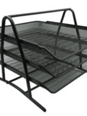 Charola Organizadora Nextep Malla Metálica 3 Niveles Tipo Oficio