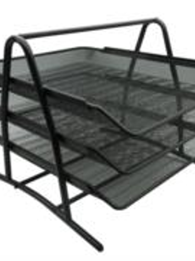 Charola Organizadora Nextep Malla Metálica 3 Niveles Tipo Oficio 1