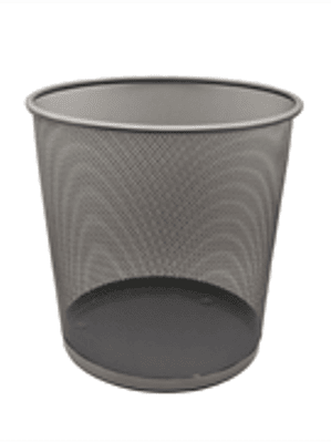 Cesto de Malla Nextep Redondo 20L Color Plata
