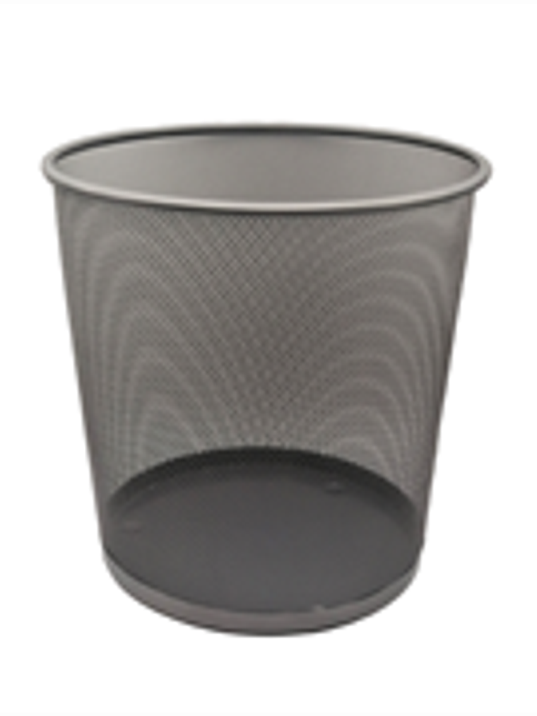Cesto de Malla Nextep Redondo 20L Color Plata 1