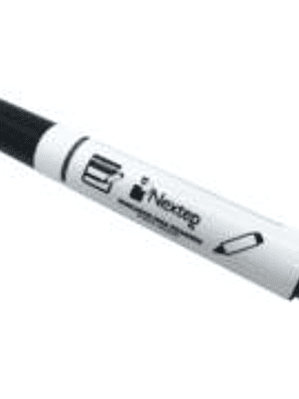 Marcador Nextep para Pizarrón Blanco Color Negro C/12 Pzas
