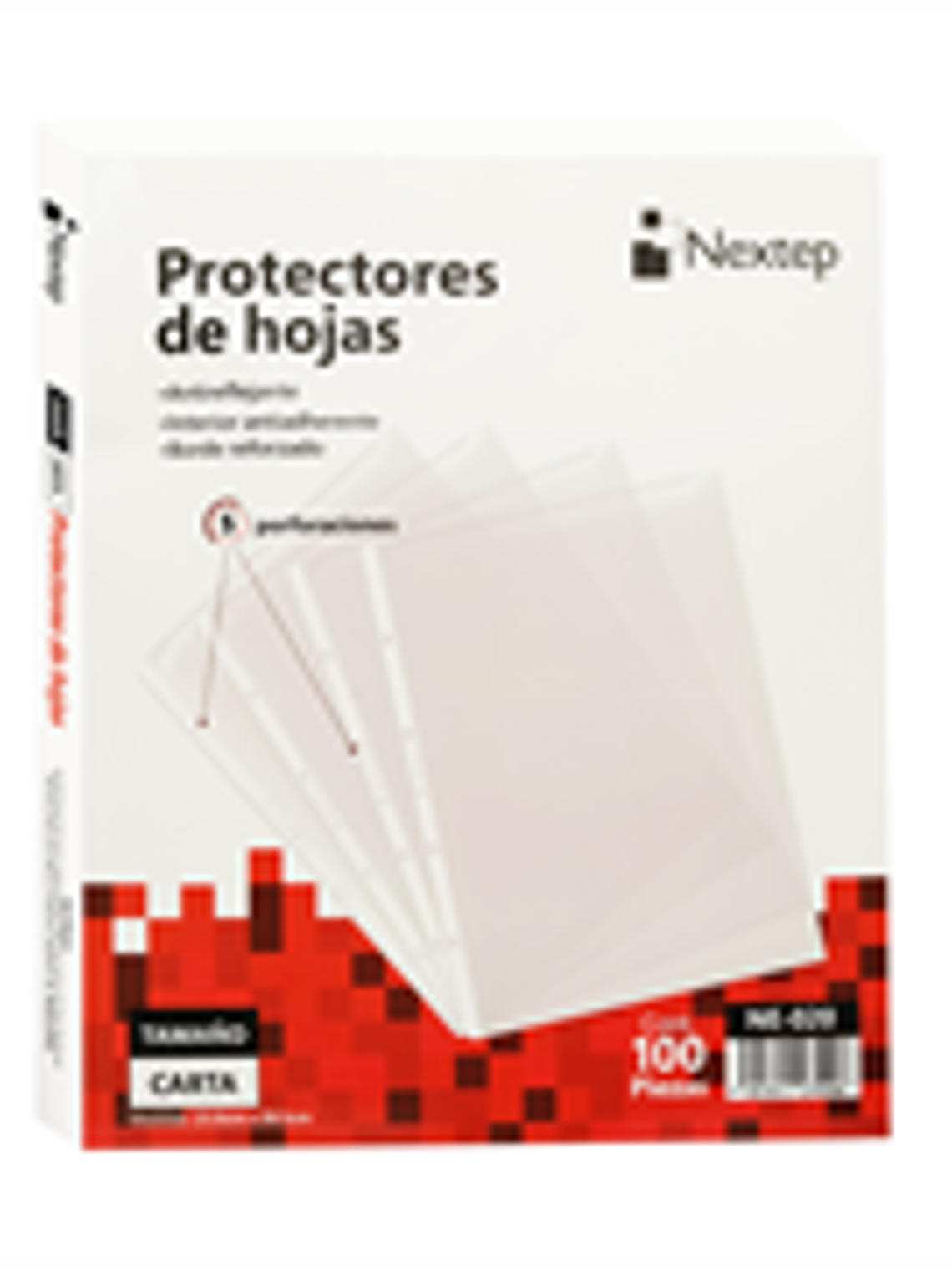 Mica Nextep Económica Protector Hoja Carta  Caja c/100 Pzas 1