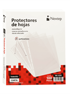 Mica Nextep Económica Protector Hoja Carta  Caja c/100 Pzas