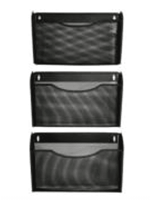 Revistero Nextep de Pared Malla Metalica C/3