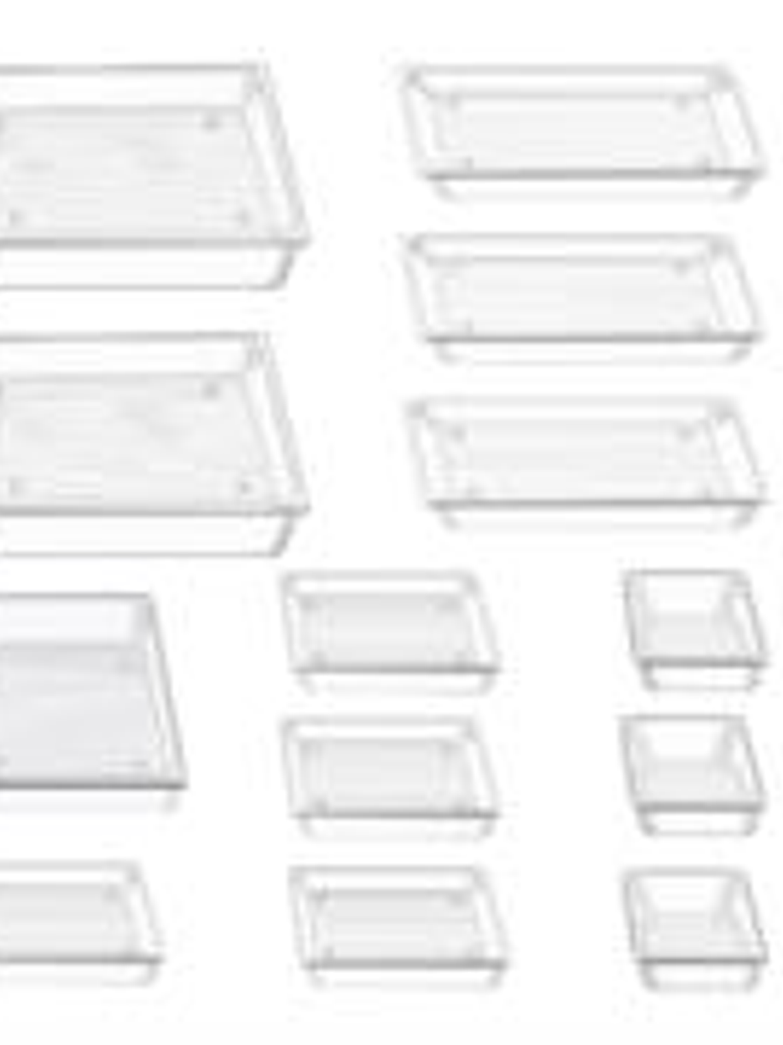 Juego de 13 Organizadores Nextep para Cajón Transparente Pet 1