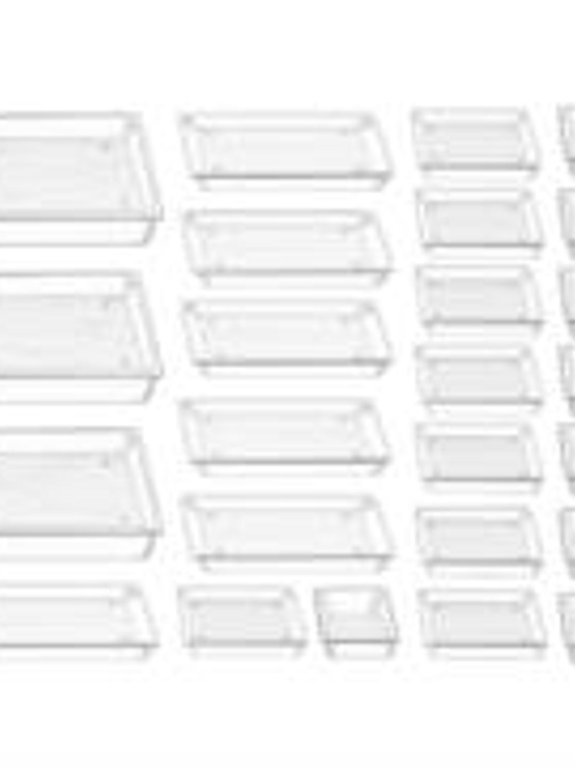 Juego de 25 Organizadores Nextep para Cajon Transparente Pet 1