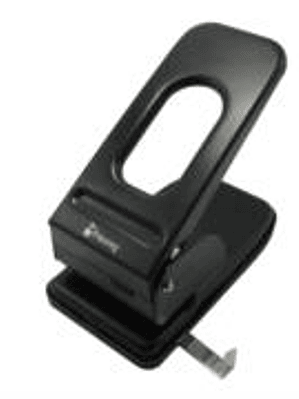 Perforadora Nextep Uso Rudo 2 Orificios 8cm Hasta 60 Hojas Color Negro