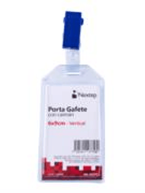 Porta Gafete Plastico Flexible Vertical Nextep 6x9cm con Caiman C/12