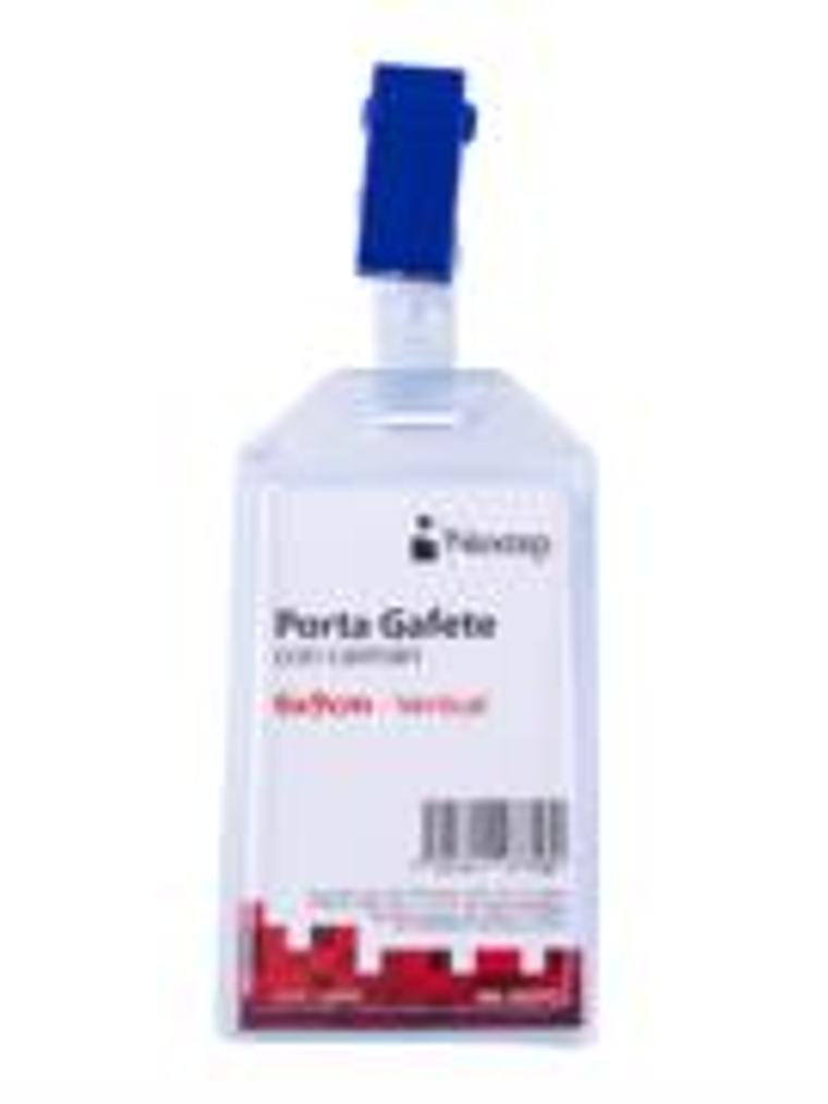 Porta Gafete Plastico Flexible Vertical Nextep 6x9cm con Caiman C/12 1