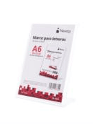 Marco para Letreros Nextep Vertical A6 10.2X15.2cm Acrilico Transparente
