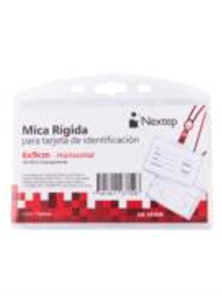 Mica Rigida Porta Gafete Horizontal Nextep 6x9cm para Tarjeta de Identificacion C/5 1