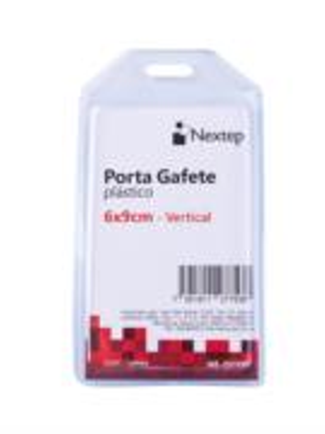 Porta Gafete Plastico Flexible Vertical Nextep 6x9cm C/10 1