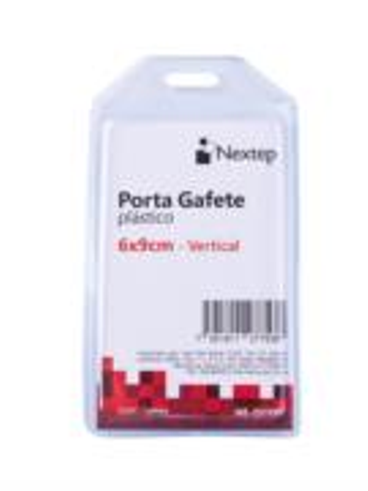 Porta Gafete Plastico Flexible Vertical Nextep 6x9cm C/10 1