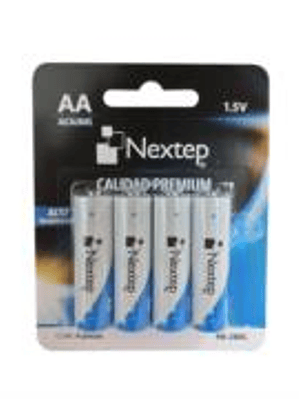 Pilas Nextep AA Alcalinas LR6 1.5V c/4 Piezas