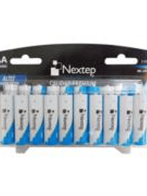 Pilas Nextep AA Alcalinas LR6 1.5v c/20 Piezas