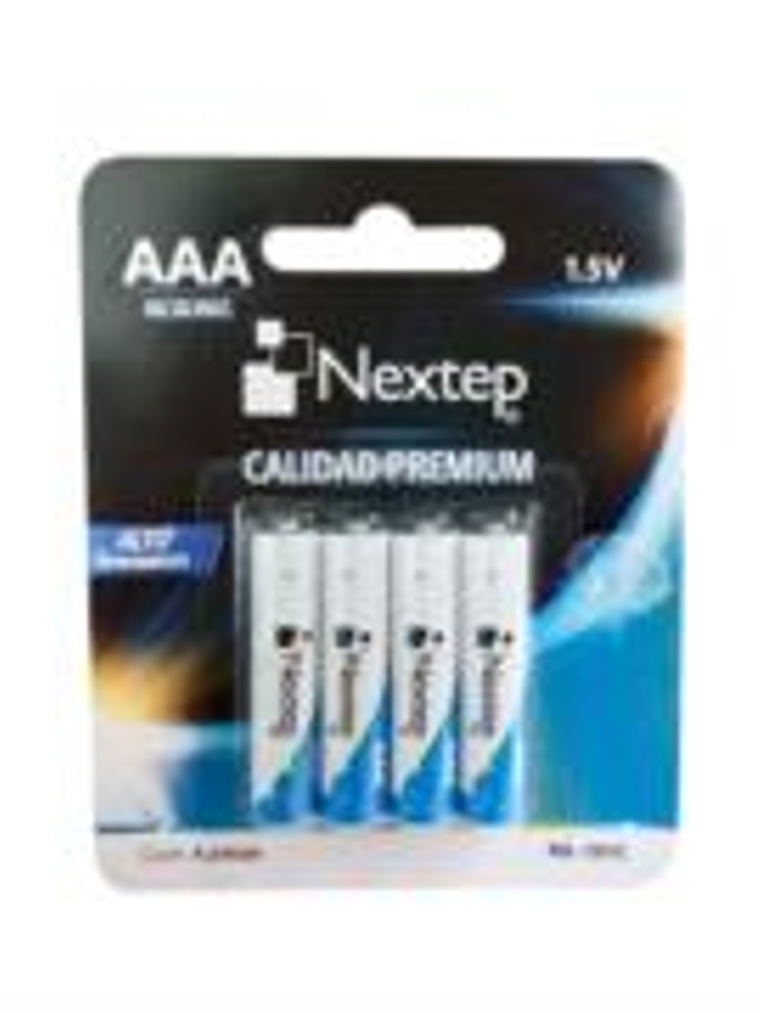 Pilas Nextep AAA Alcalinas LR03 1.5V c/4 Piezas 1
