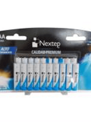 Pilas Nextep AAA Alcalinas LR03 1.5V c/20 Piezas