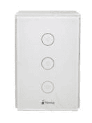 Interruptor Nextep Smart de Luz Pared Táctil Triple Control Wi-Fi