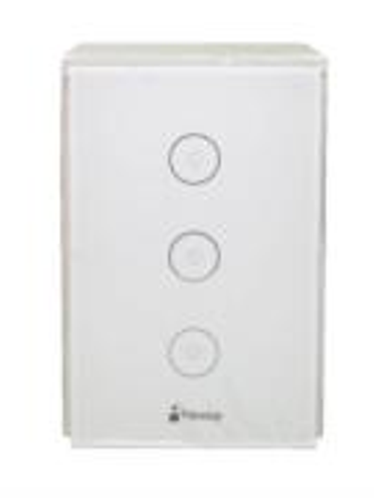 Interruptor Nextep Smart de Luz Pared Táctil Triple Control Wi-Fi 1