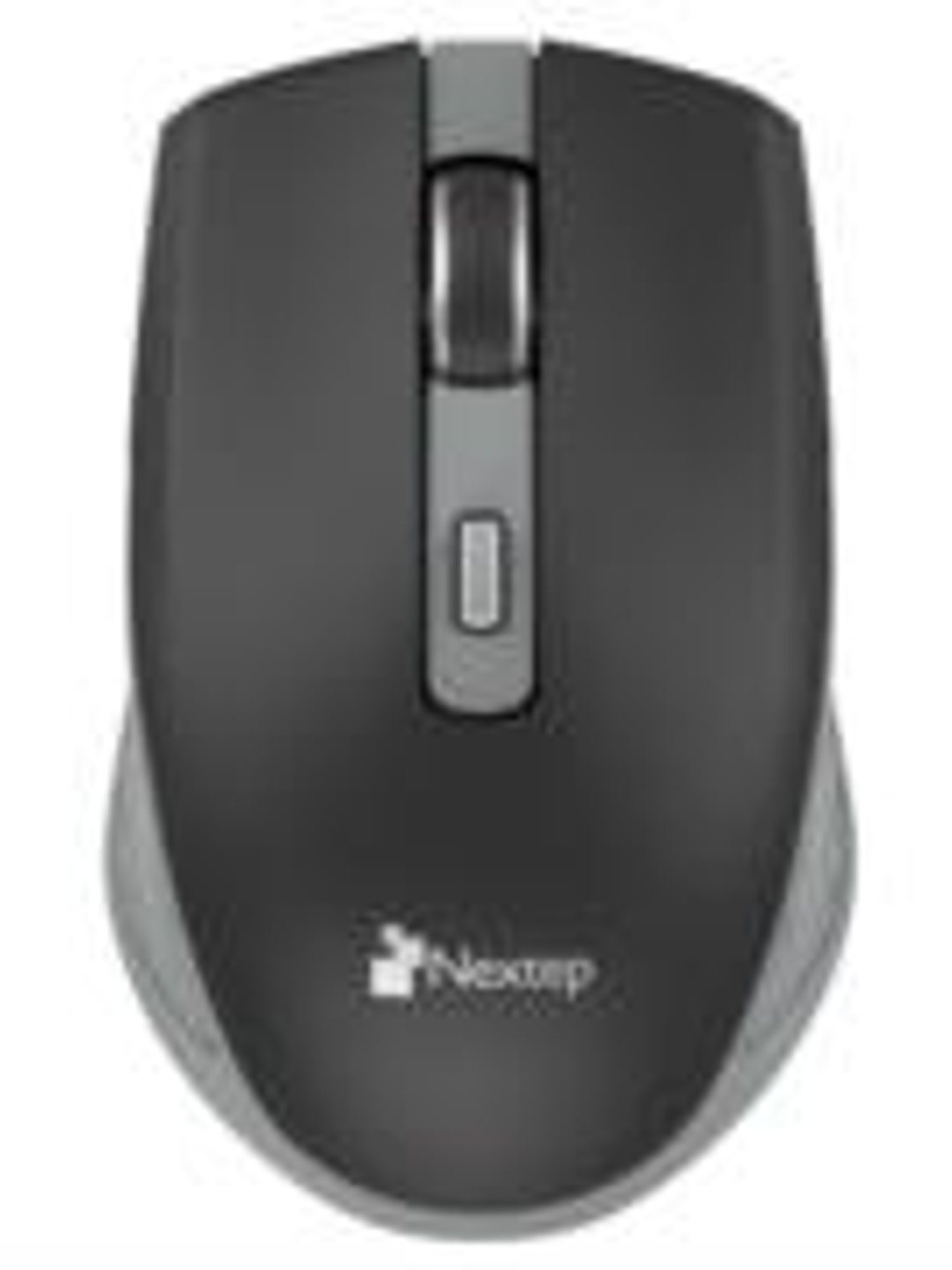 Mouse Nextep Inalámbrico Recargable Switch Encendido 1600 dpi Color Negro-Gris 1