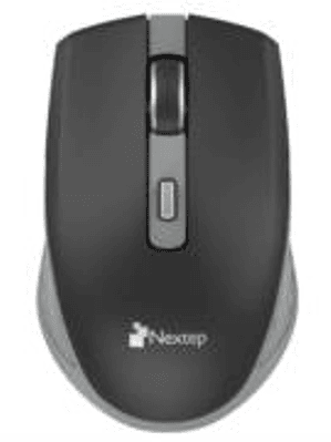 Mouse Nextep Inalámbrico Recargable Switch Encendido 1600 dpi Color Negro-Gris