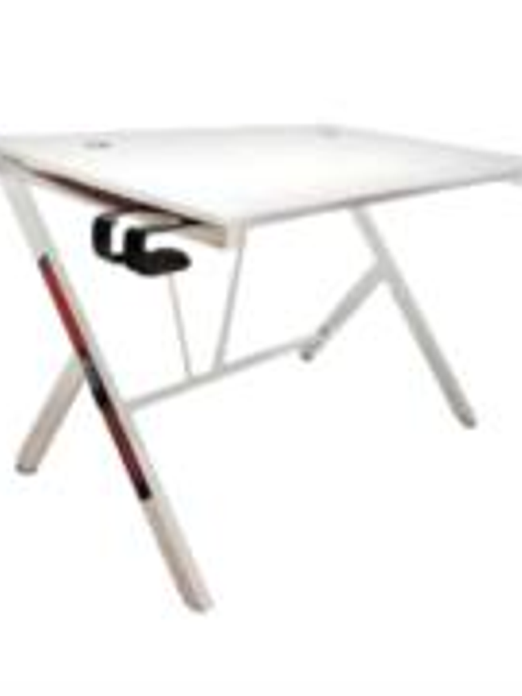 Escritorio de Trabajo Nextep Hogar/Oficina Base Metálica 115x73cm Color Blanco 1