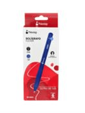 Boligrafo Nextep Flicker 0.7mm Azul C/6