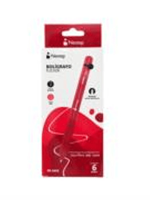 Boligrafo Nextep Flicker 0.7mm Rojo C/6