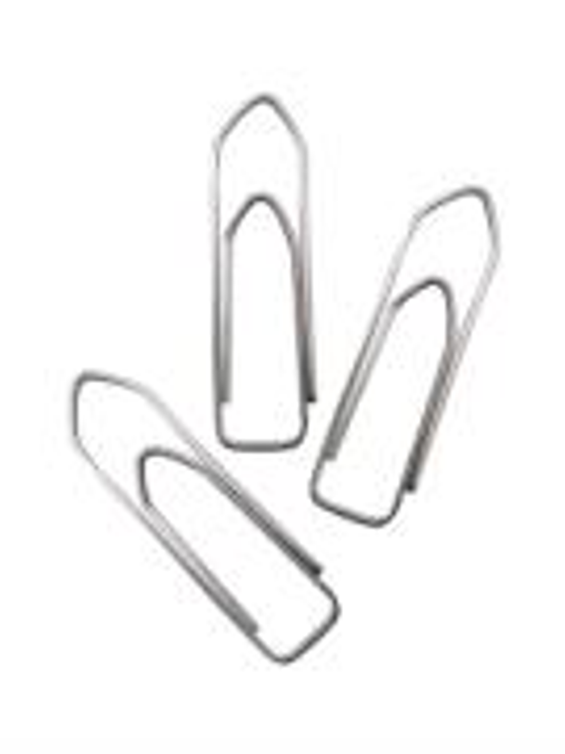 Clip Nextep Rectangular Niquelado #1 32mm c/10 100 Clips c/u 1