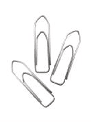 Clip Nextep Rectangular Niquelado #1 32mm c/10 100 Clips c/u