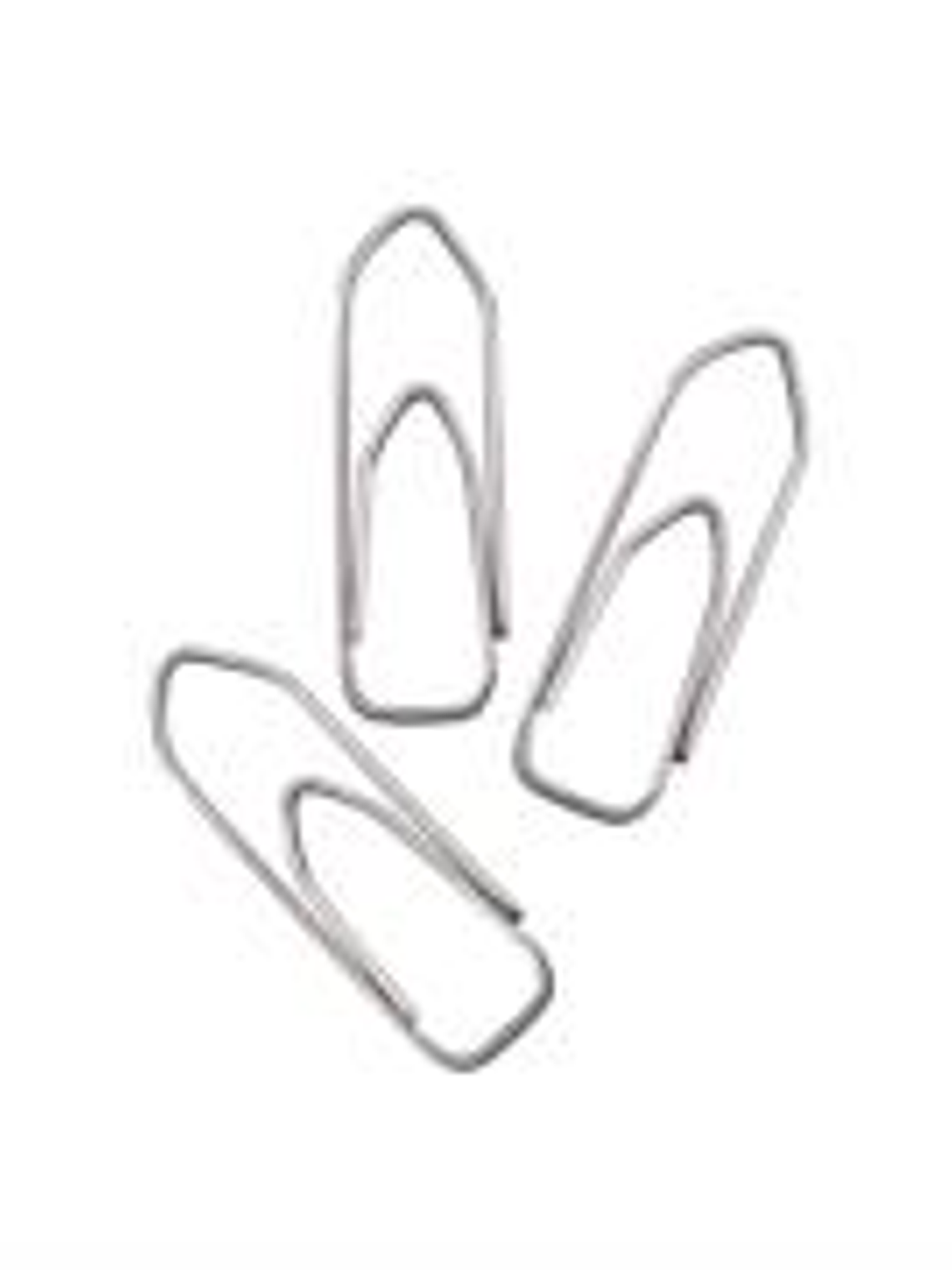 Clip Nextep Rectangular Niquelado #2 28mm C/10 100 Clips c/u 1