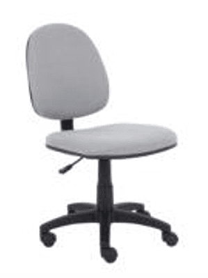 Silla de Oficina Nextep de Altura Ajustable Tela Gris Base Giratoria