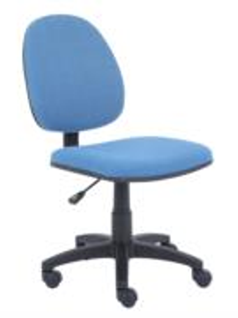 Silla de Oficina Nextep de Altura Ajustable Tela Azul Base Giratoria 1