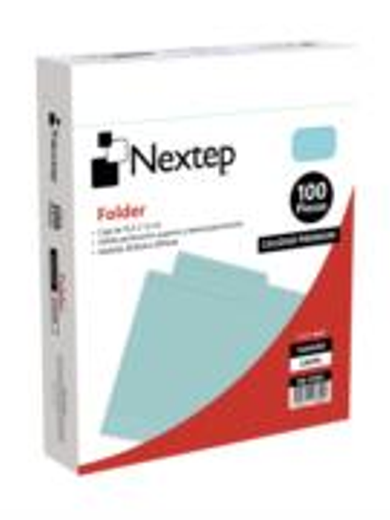 Folder Economico Nextep Carta Azul c/100 1