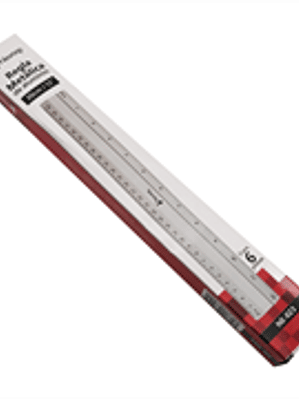 Regla Nextep Metalica de Aluminio 30 cm c/6 Pzas