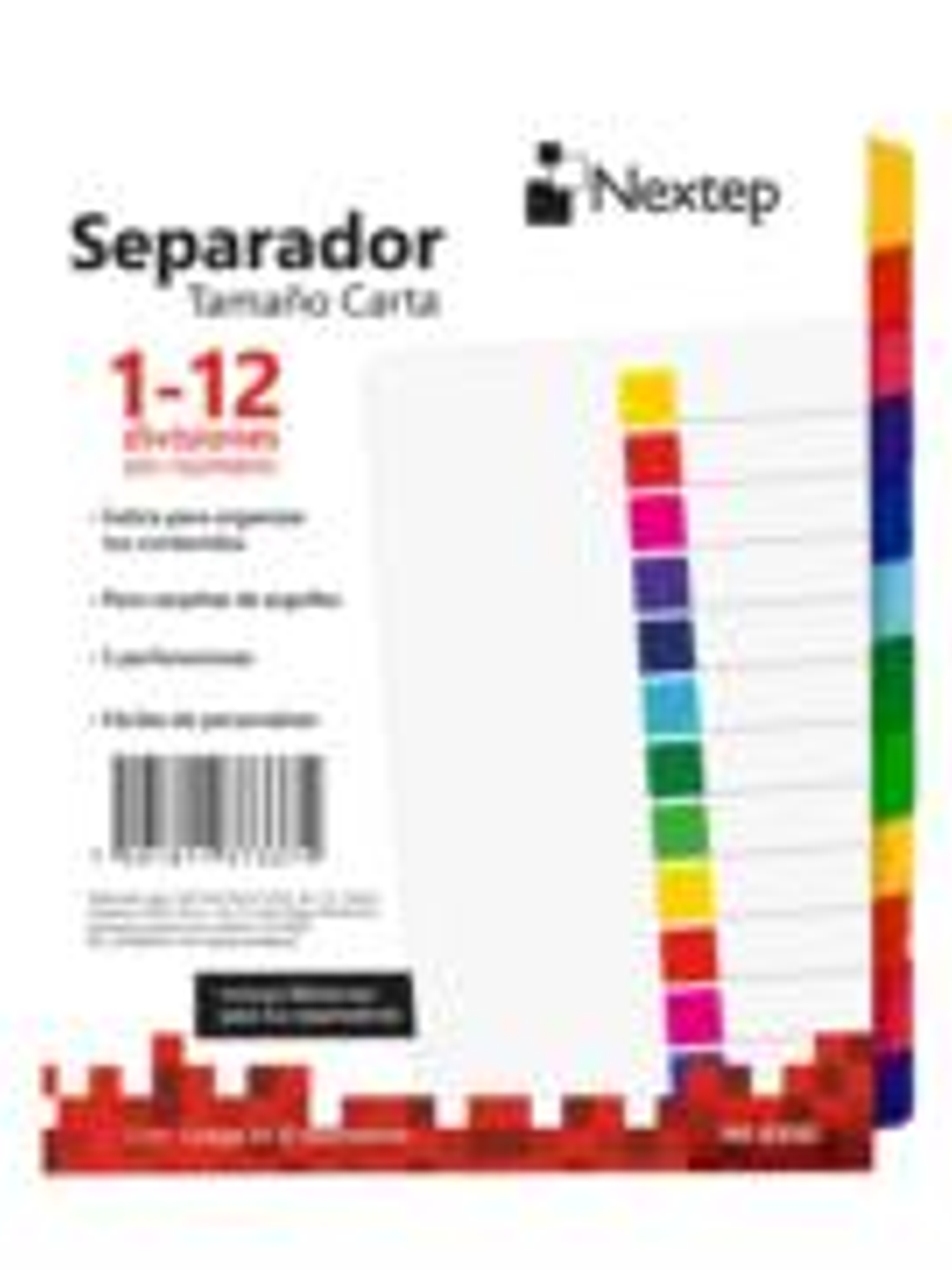 Separador Nextep Economico 12 Divisiones sin Numero 1