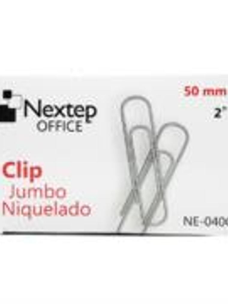 Clip Nextep Jumbo Niquelado 50mm 100 Clips 1